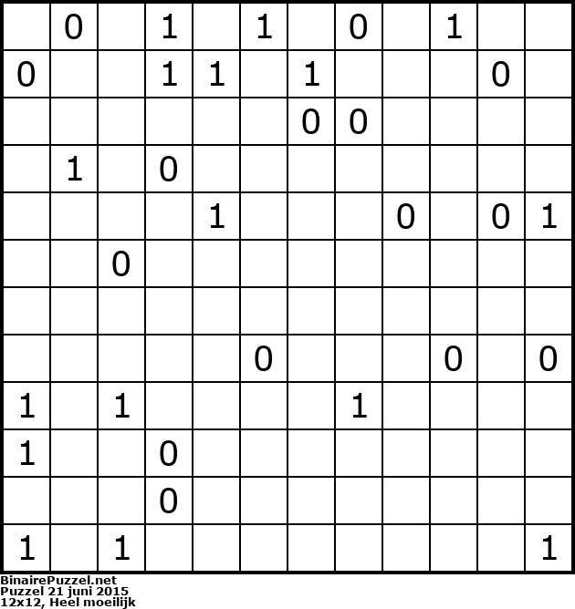Binaire Puzzel