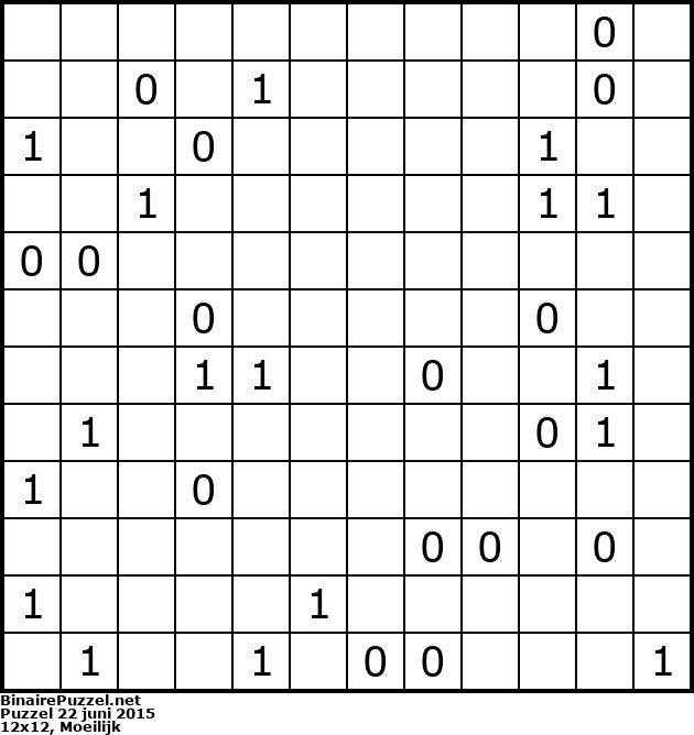 Binaire Puzzel
