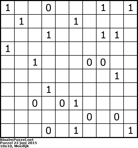 Binaire Puzzel
