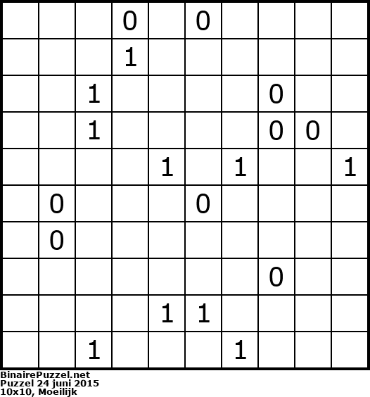 Binaire Puzzel