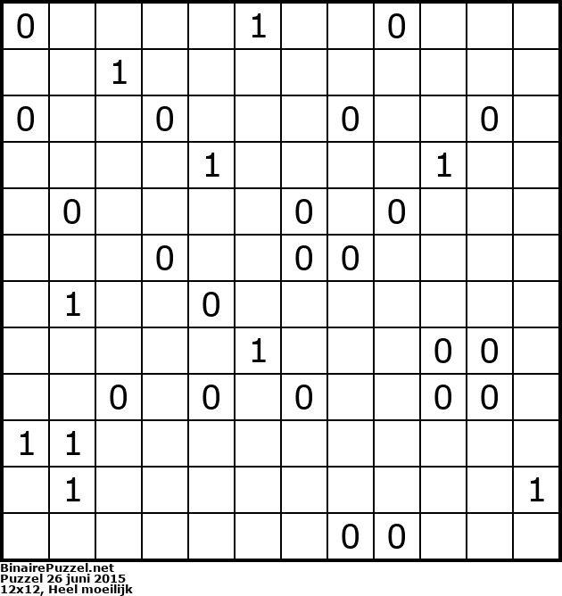 Binaire Puzzel