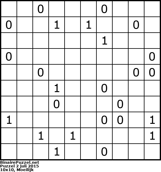 Binaire Puzzel