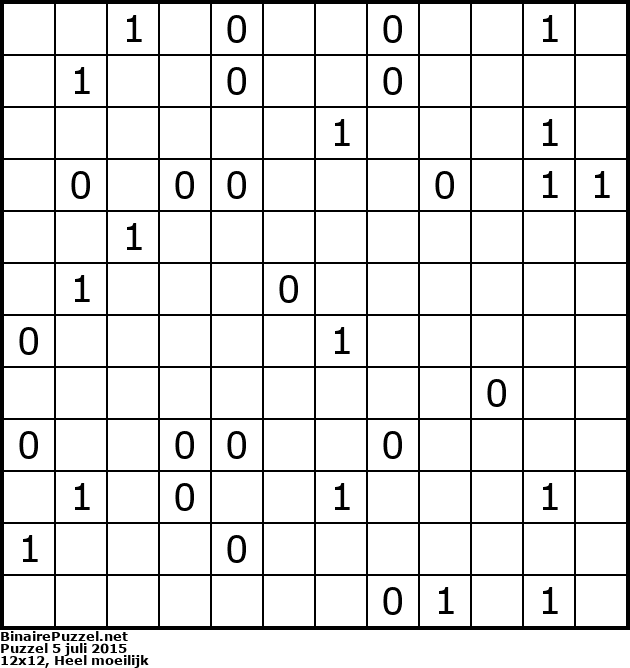 Binaire Puzzel