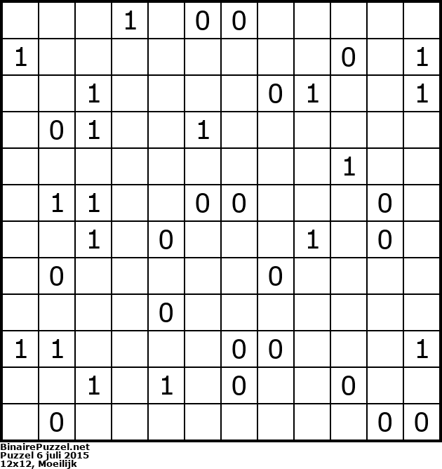 Binaire Puzzel