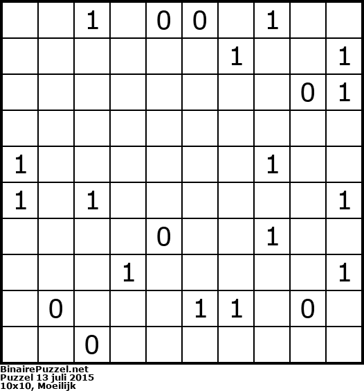 Binaire Puzzel