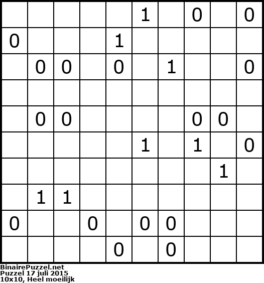 Binaire Puzzel