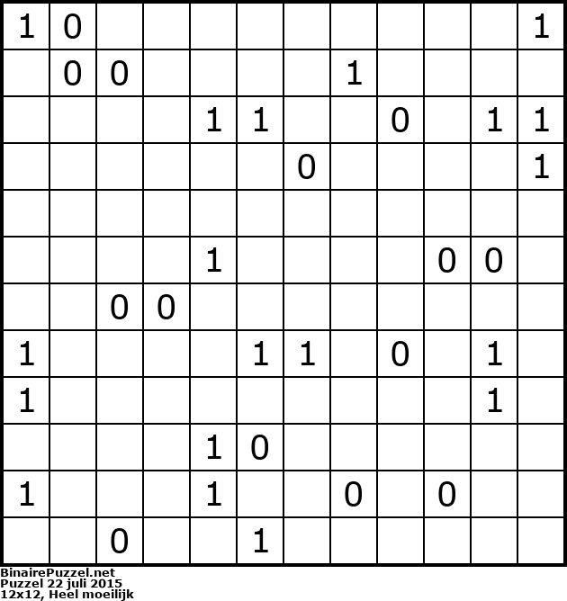 Binaire Puzzel