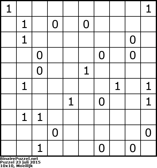 Binaire Puzzel