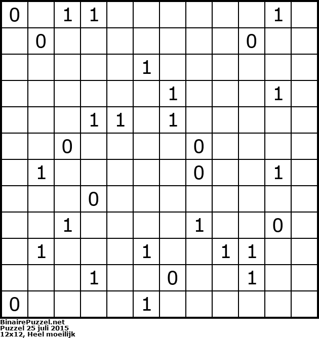 Binaire Puzzel