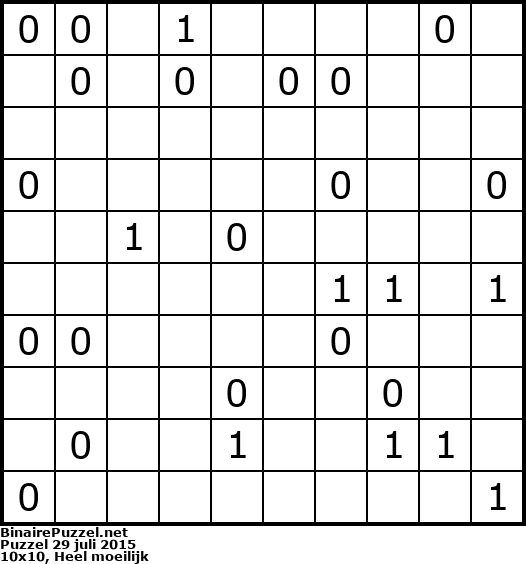 Binaire Puzzel