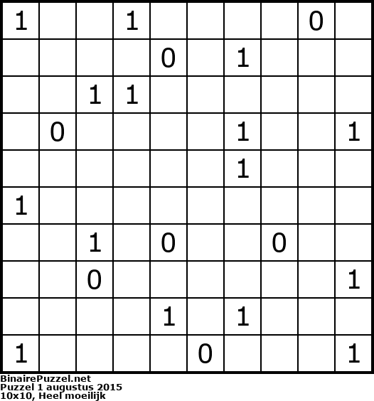 Binaire Puzzel