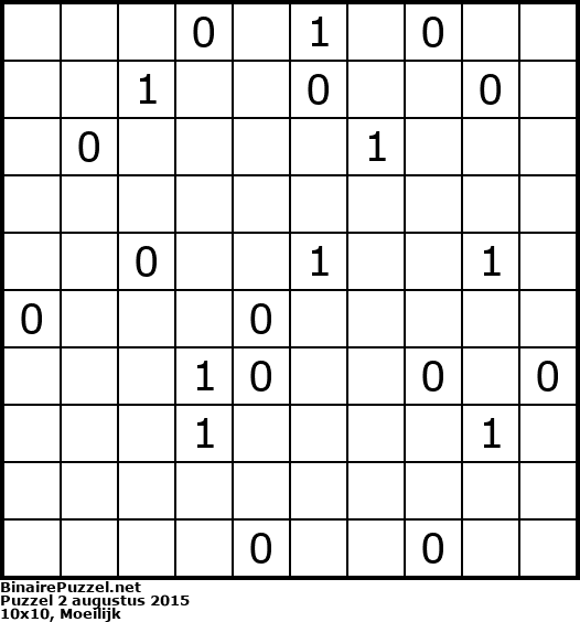 Binaire Puzzel