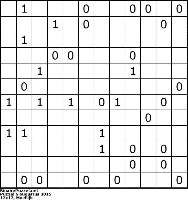 Binaire Puzzel
