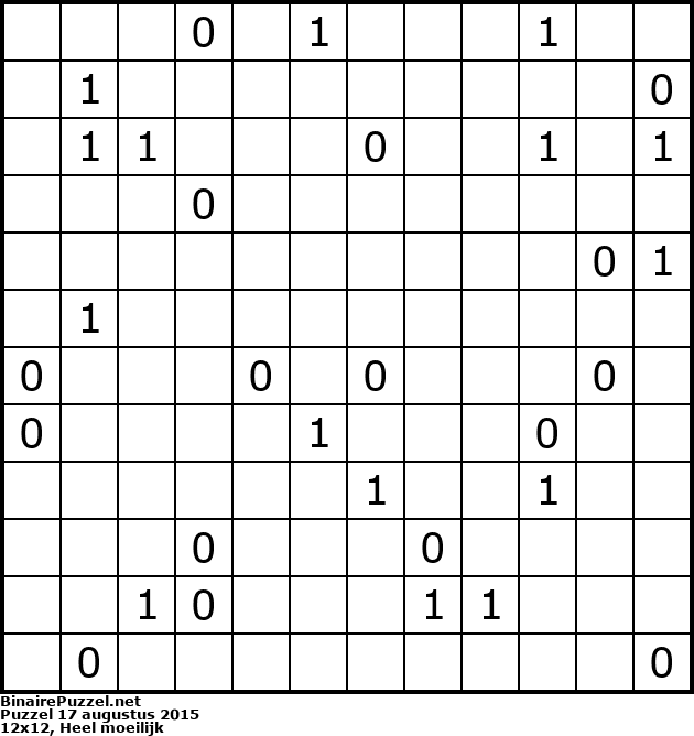 Binaire Puzzel