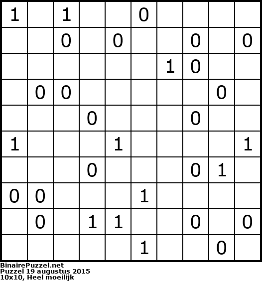 Binaire Puzzel
