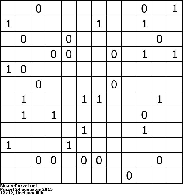 Binaire Puzzel