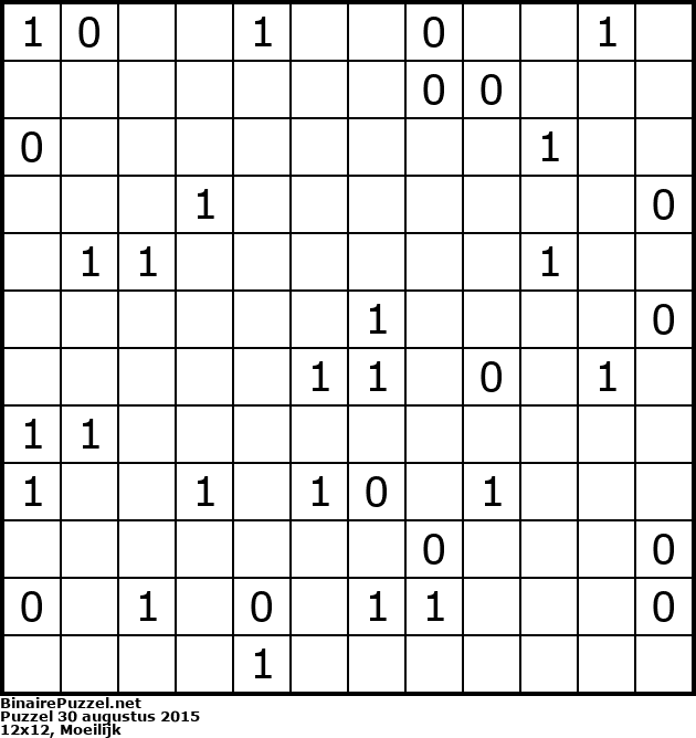 Binaire Puzzel