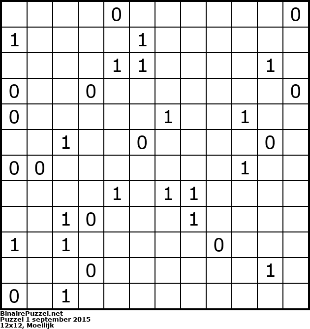 Binaire Puzzel
