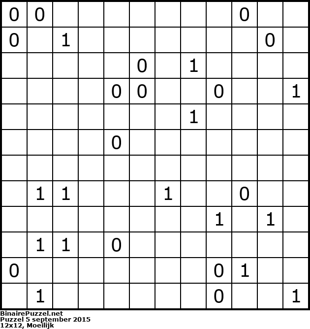 Binaire Puzzel