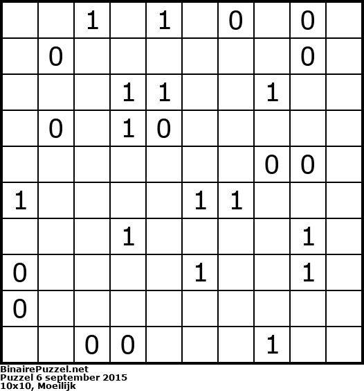 Binaire Puzzel