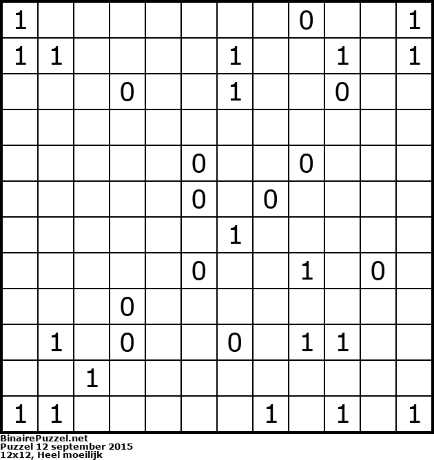 Binaire Puzzel