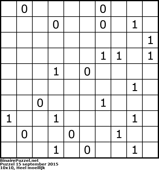 Binaire Puzzel