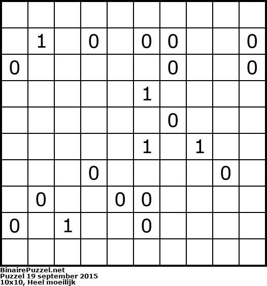 Binaire Puzzel