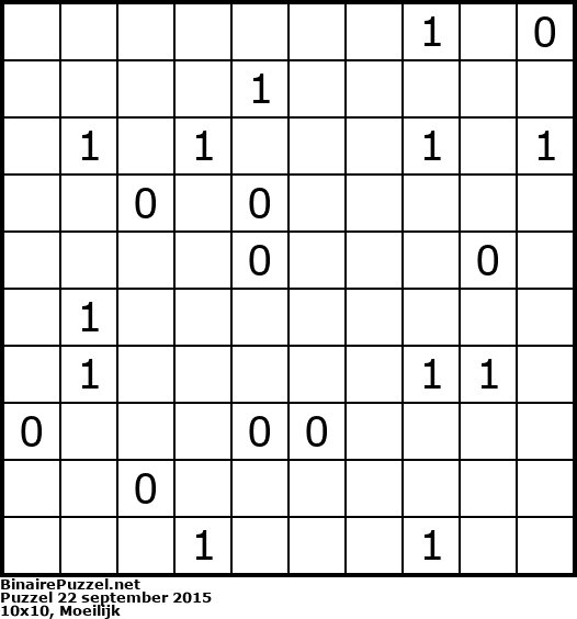 Binaire Puzzel