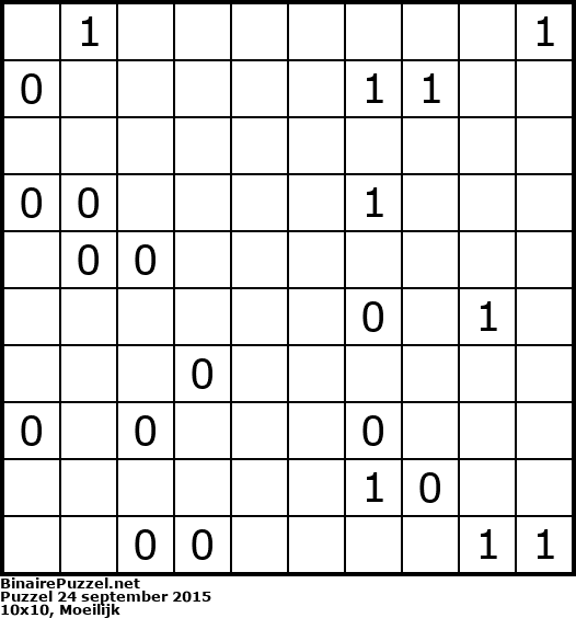 Binaire Puzzel