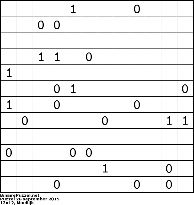 Binaire Puzzel