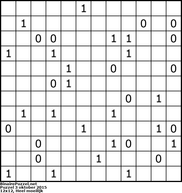 Binaire Puzzel