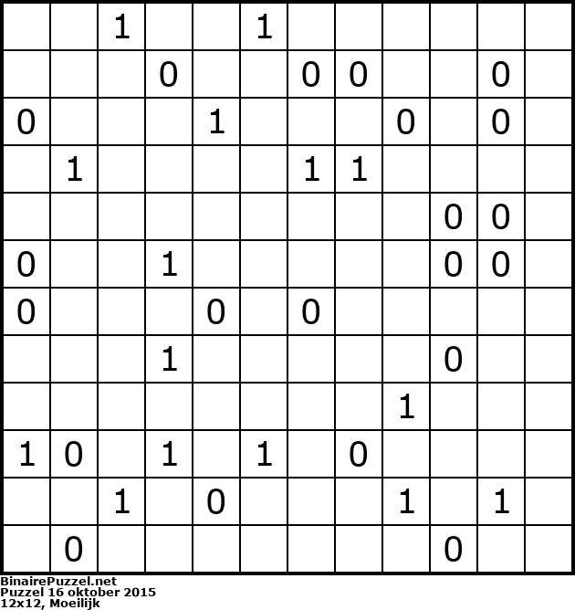 Binaire Puzzel