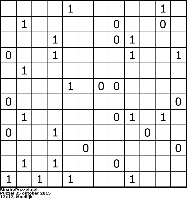 Binaire Puzzel