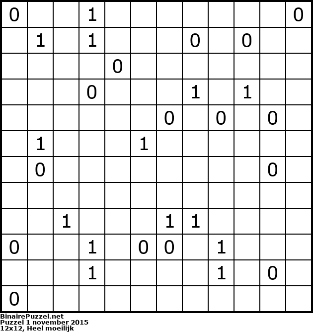 Binaire Puzzel