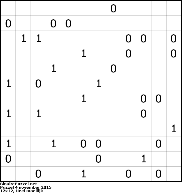 Binaire Puzzel