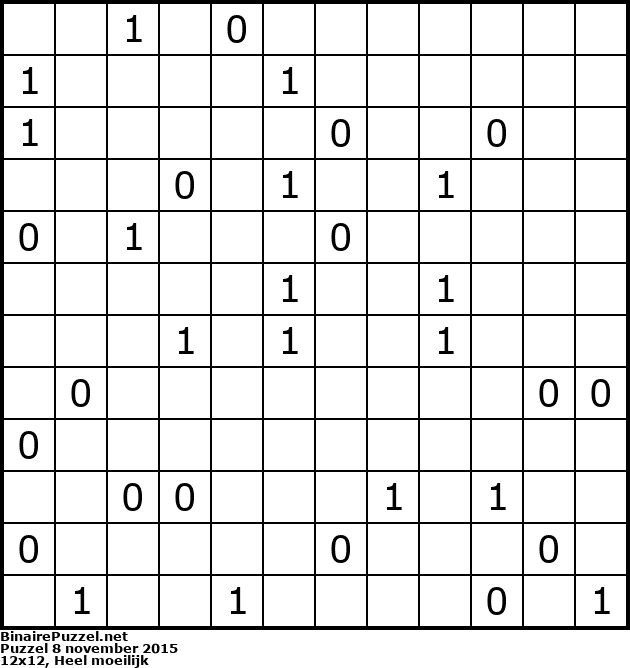 Binaire Puzzel