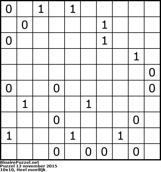 Binaire Puzzel