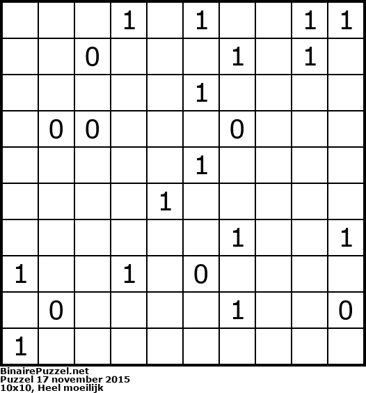 Binaire Puzzel
