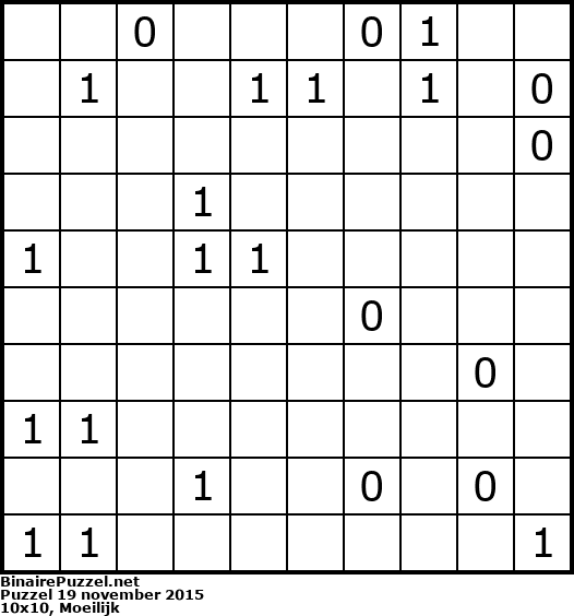 Binaire Puzzel