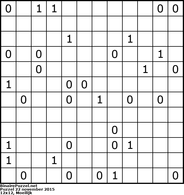 Binaire Puzzel