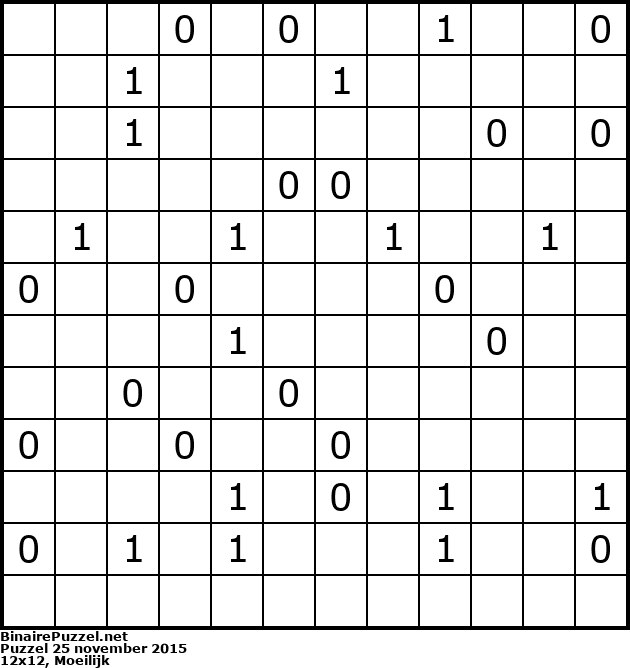 Binaire Puzzel