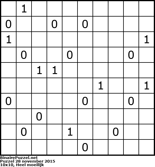 Binaire Puzzel