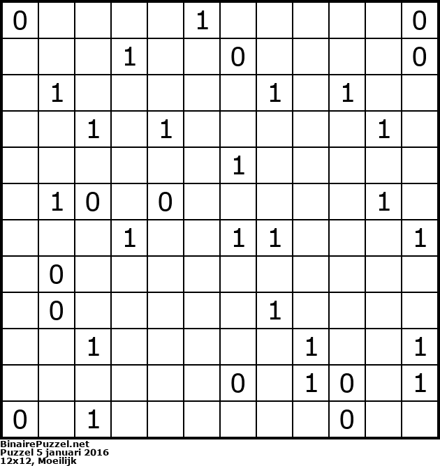 Binaire Puzzel
