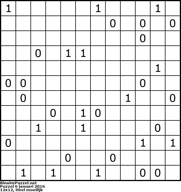 Binaire Puzzel