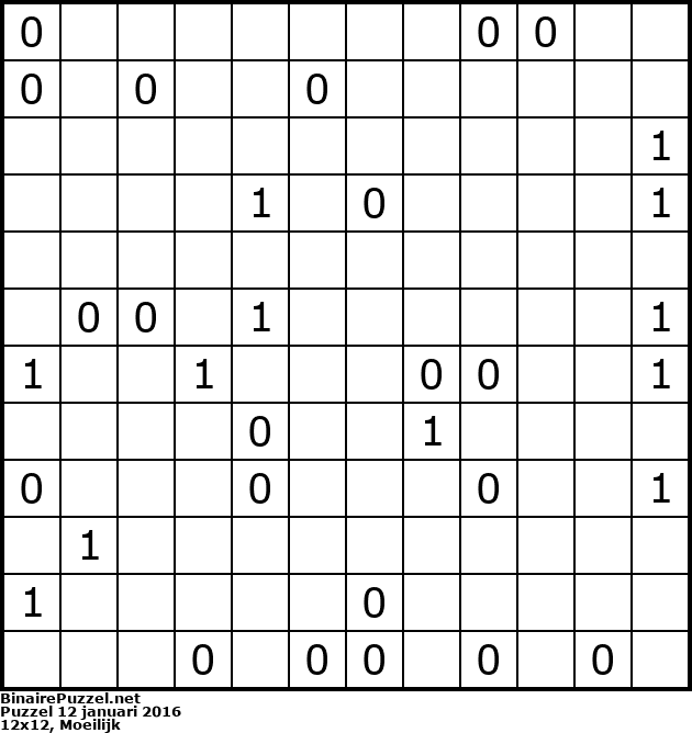 Binaire Puzzel