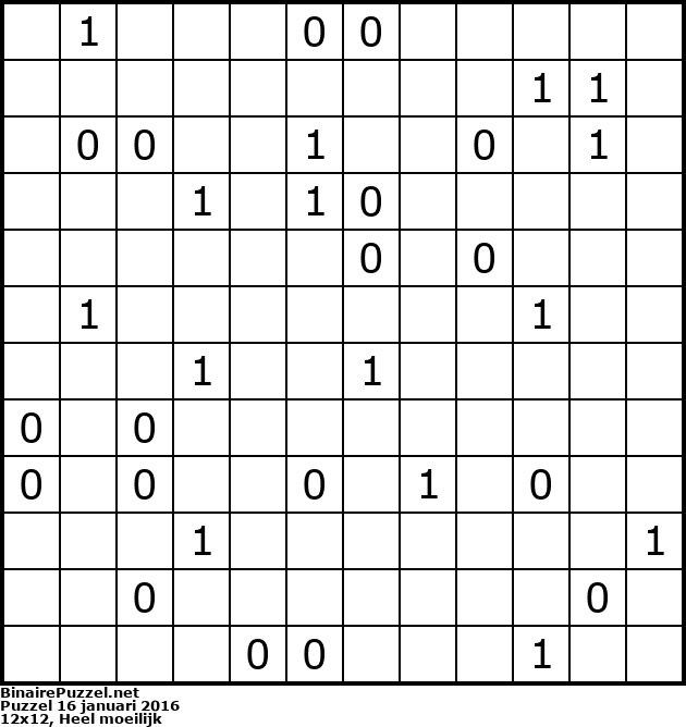 Binaire Puzzel