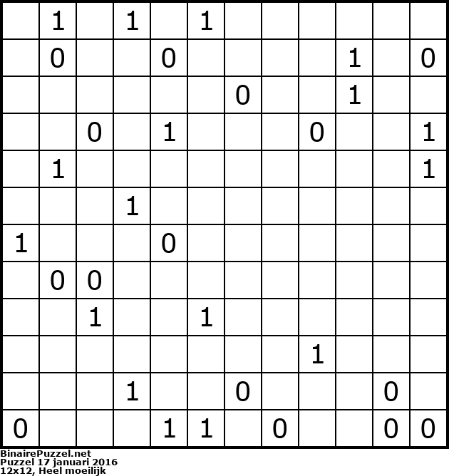 Binaire Puzzel