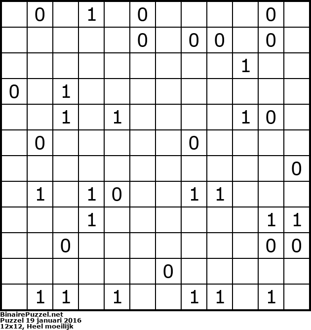 Binaire Puzzel