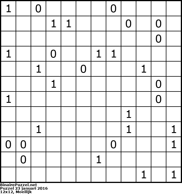 Binaire Puzzel