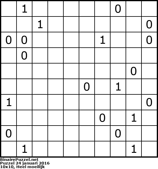 Binaire Puzzel